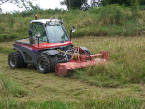 AEBI mit Mulchmähwerk