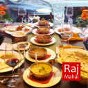 indische Speisen und indisches Brot