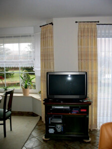 Dekoschals hochgesetzt