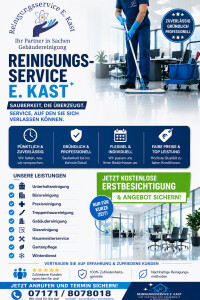 Reinigungsservice E. Kast - Unsere Dienstleistungen - Kontakt