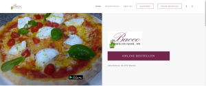 Da Bacco Website Screenshot