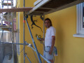 Fassadenarbeit