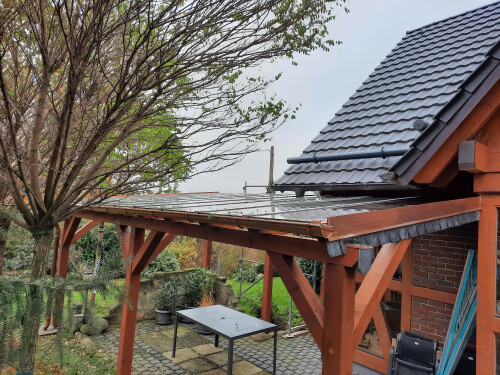 Terrassenneubau Glaseindg.