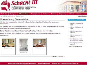 Tagungs- und Gästehaus Schacht3 - Übernachtung, Zimmer