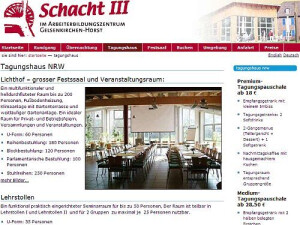 Tagungs- und Gästehaus Schacht3 - Tagungsraum