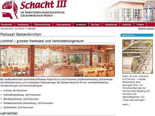 Tagungs- und Gästehaus Schacht3 - Festsaal