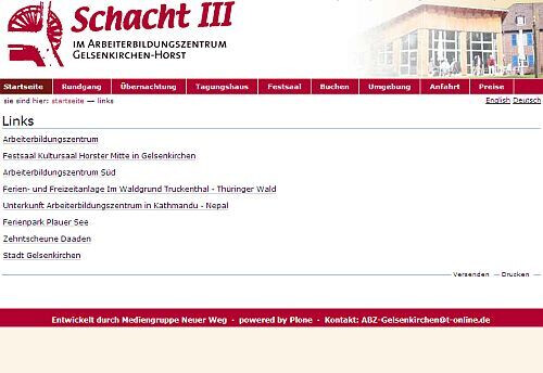 Tagungs- und Gästehaus Schacht3 - Links