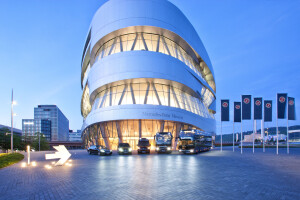 Große Fahrzeugflotte