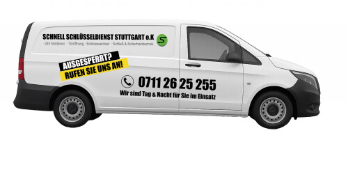 Schnell Schlüsseldienst Stuttgart - 24h Notdienst für Türöffnung und Schlosswechsel Einsatzfahrzeug