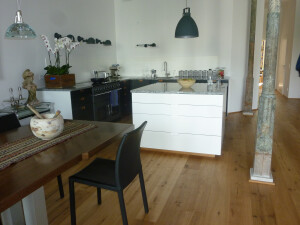 Raumkonzept mit offener Küche