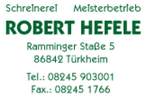 Logo Schreinerei Robert Hefele in Türkheim