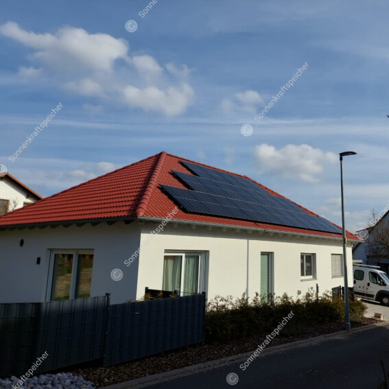 Solaranlage auf einem Einfamilienhaus