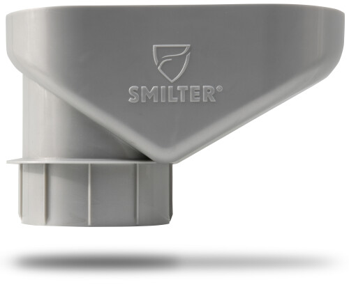 SMILTER in Silber Metallic für neue Fallrohre aus Zink