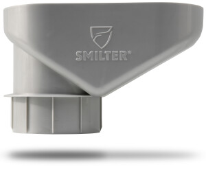 SMILTER in Silber Metallic für neue Fallrohre aus Zink