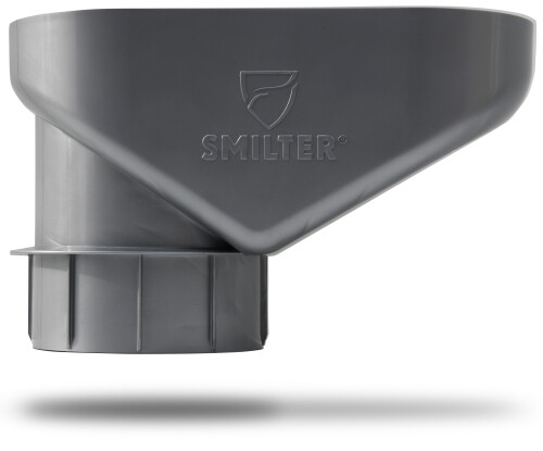 SMILTER in Silbergrau Metallic für verwitterte Fallrohre aus Zink