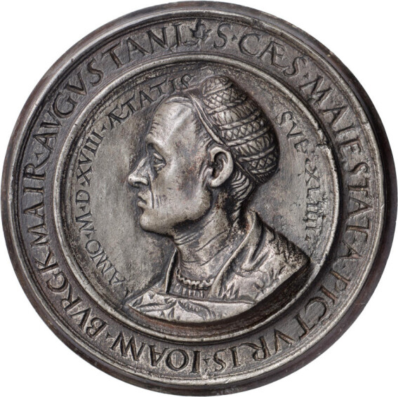 Hans Schwarz, Medaille auf Hans Burgkmair, 1518. Foto: Nicolai Kästner