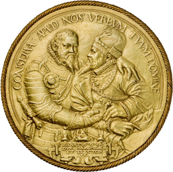 Tobias Wolff, Medaille auf den Torgauer Konvent, 1574/77. Foto: Nicolai Kästner