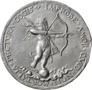 Hans Kels, Medaille auf Georg Fugger, Rückseite mit Amor, 1541. Foto: Nicolai Kästner