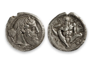 Naxos (Sizilien), Tetradrachme, Silber, kurz nach 461 v. Chr.