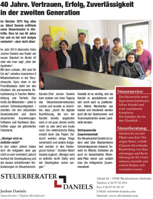 40 Jahre - Jubiläum