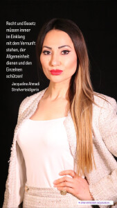 Strafverteidigerin Jacqueline Ahmadi Fachanwältin für Strafrecht
