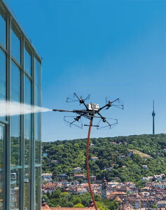 Drohnenreinigung Fenster Stuttgart