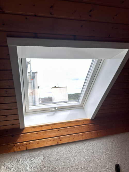 Innenfutter an bestehende Fensterbank angepasst