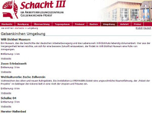 Tagungs- und Gästehaus Schacht3 - Umgebungs-Informationen
