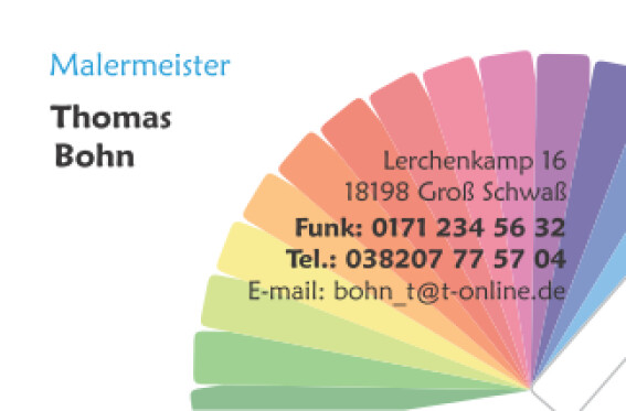Logo Thomas Bohn Malermeister und Lackierer Groß Schwaß Kritzmow