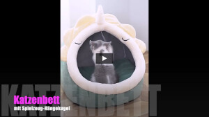 TRENDMOPS CUDDLECAT - Kuschelige Katzenhöhle: Gemütliches Bett für Komfort & Spielspaß!