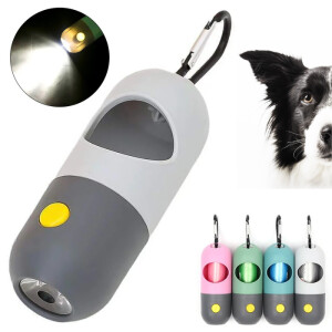 TRENDMOPS POOPYLIGHT - Hundekotbeutel-Spender mit integrierter Taschenlampe: Sicherheit in der Dunkelheit