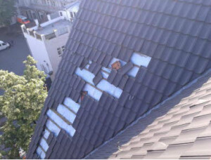 Dacharbeiten nach Sturmschaden