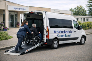 Fahrzeug mit Rampe für Rollstühle