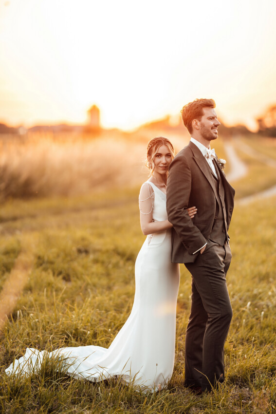 Fotoshooting bei Sonnenuntergang