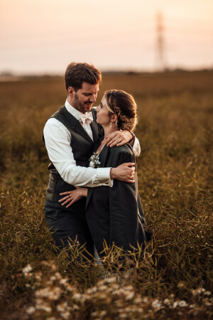 Fotoshooting bei Sonnenuntergang