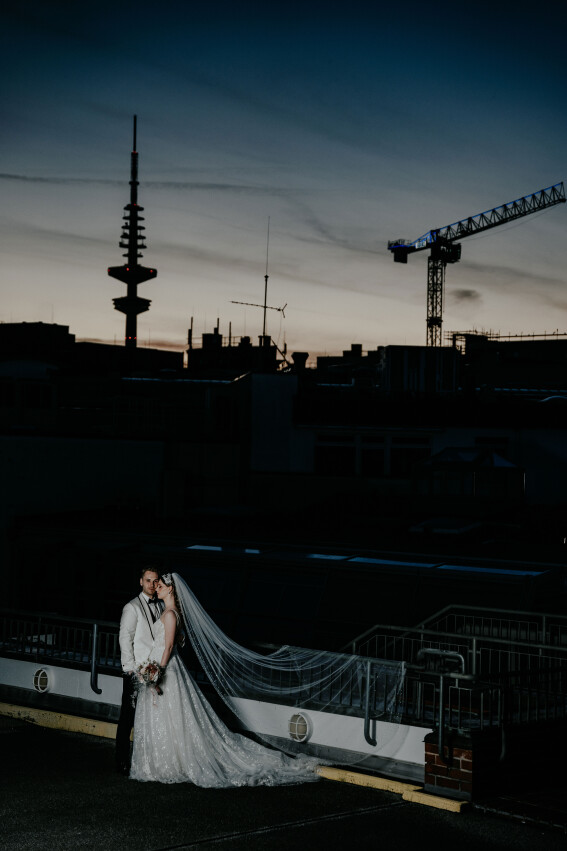 Fotoshooting bei Sonnenuntergang