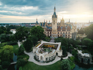 Drohnenfoto Schweriner Schloss