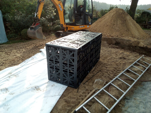 Einbau Sickerblock
