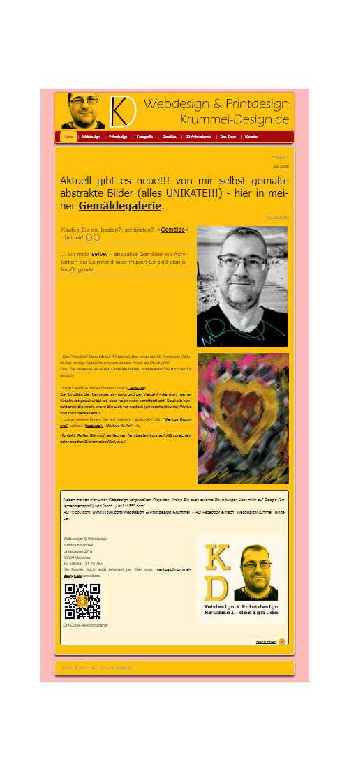 Webseite aktuell