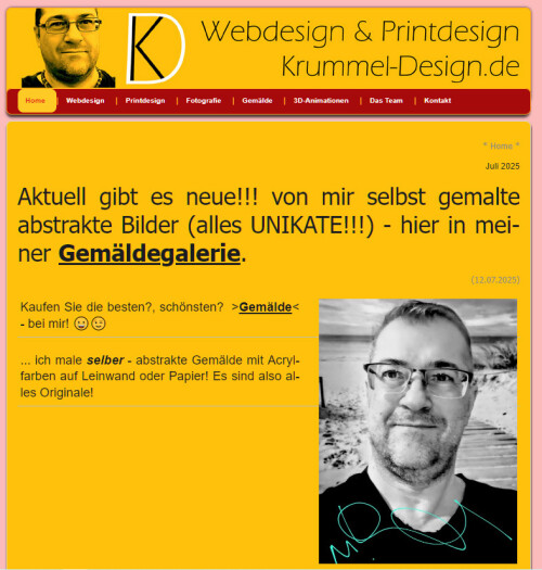 Webseite aktuell 2025