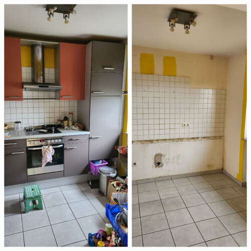 Küche vor- und nachher