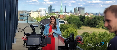 Wolke7.tv Filmproduktion Hamburg am Set für unseren Kunden