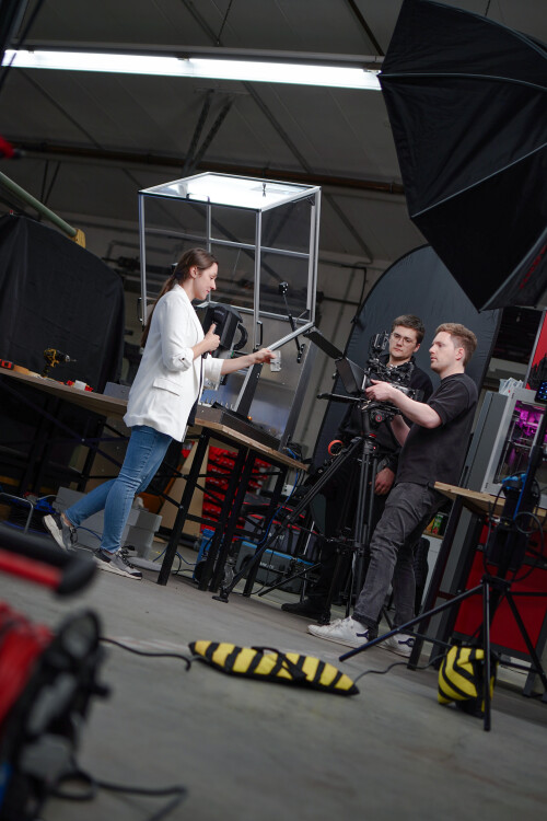 Wolke7.tv Filmproduktion Hamburg am Set für unseren Kunden