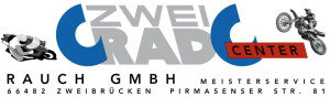Logo ZWEIRAD-CENTER RAUCH GMBH "für Zweibrücken, Südwestpfalz und Umgebung"